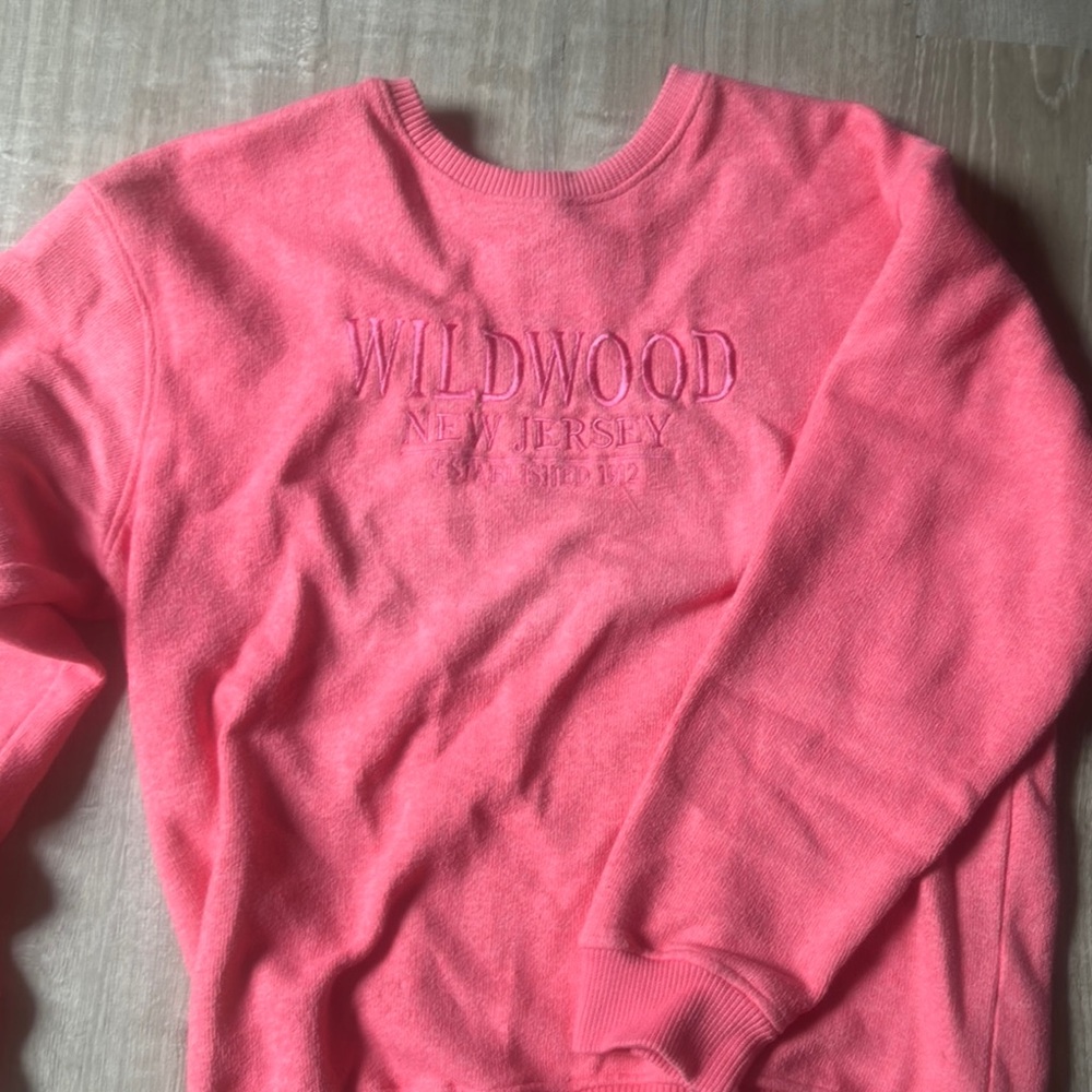 Pink Wildwood New Jersey Sweatshirt